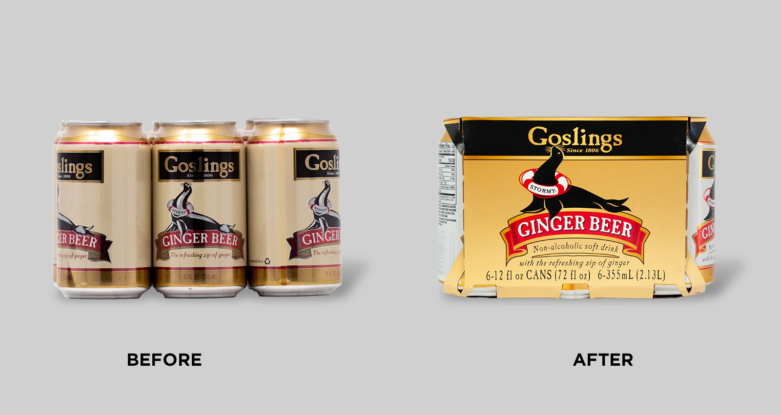 Goslings Ginger Beer Redesign is Both Sustainable and SalesBoosting